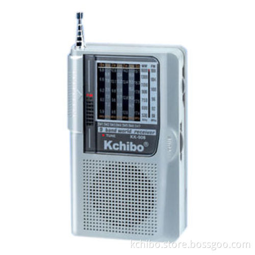 FM/MW/SW1-7 9-Band Portable Radio with High Sensitivity